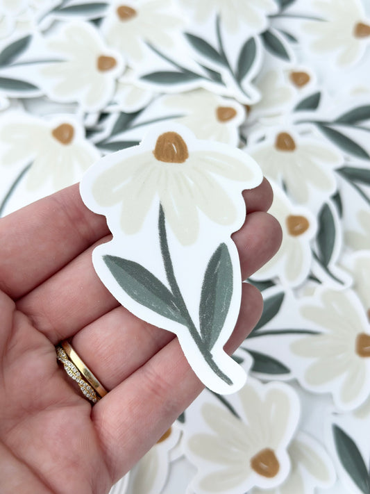 White Daisy | Sticker