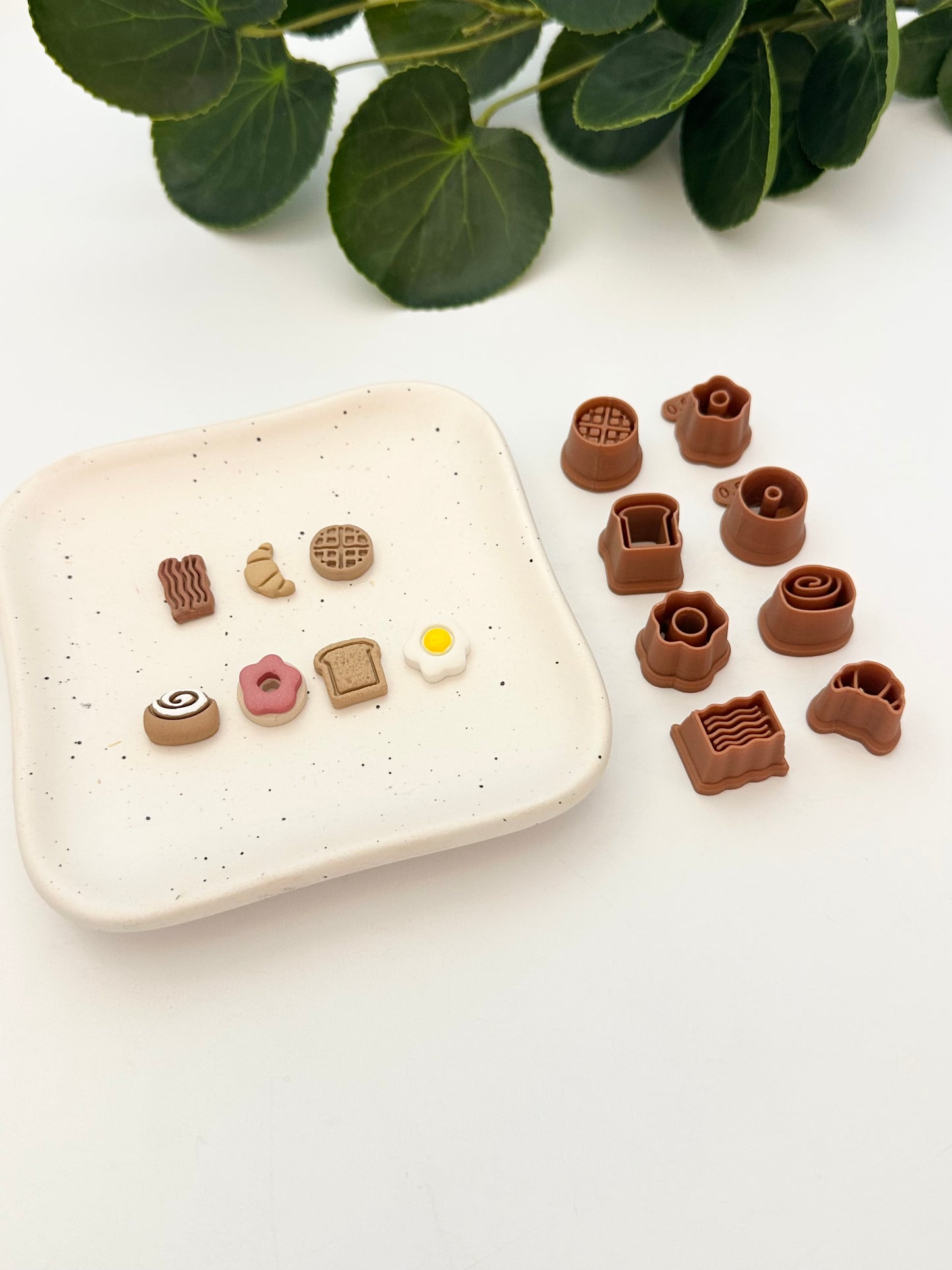 Breakfast Little Stud Pack - 7 Styles (8pc) | Polymer Clay Cutter