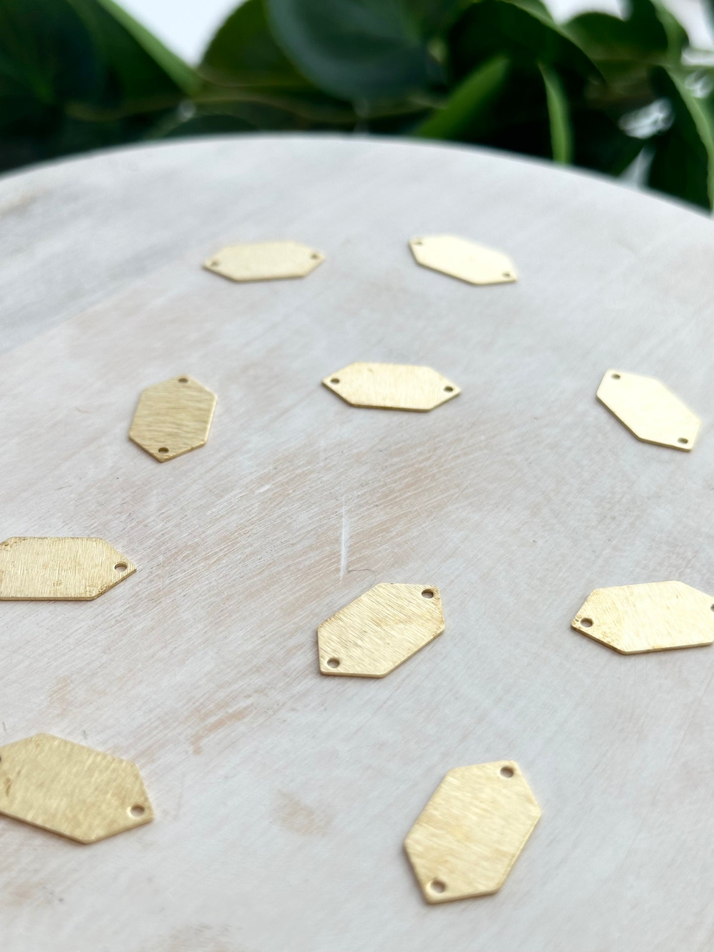 Trapezoid Connector Charm - Gold or Silver (10pc)