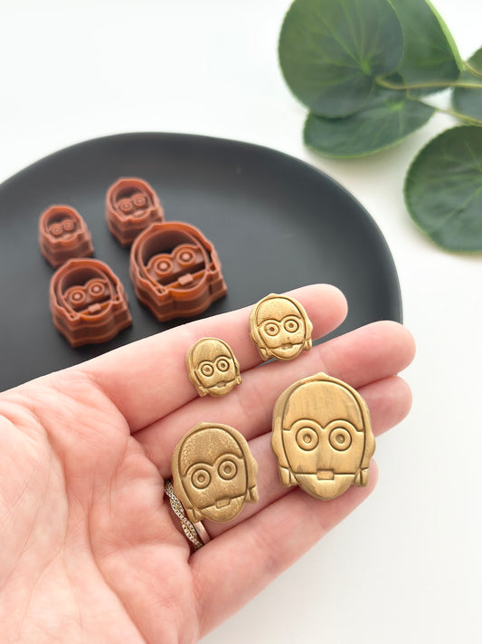 Golden Robot | Polymer Clay Cutter