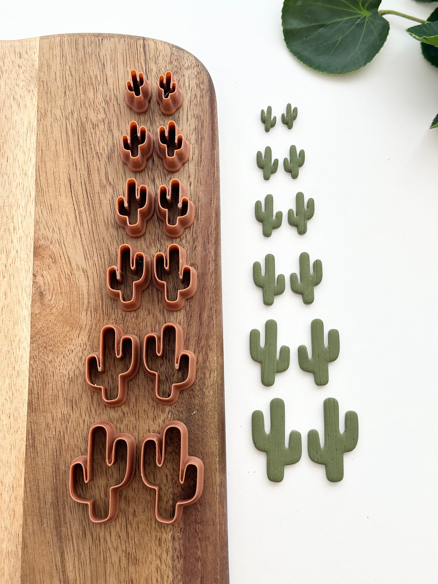 Cactus (Mirror Set) | Polymer Clay Cutter