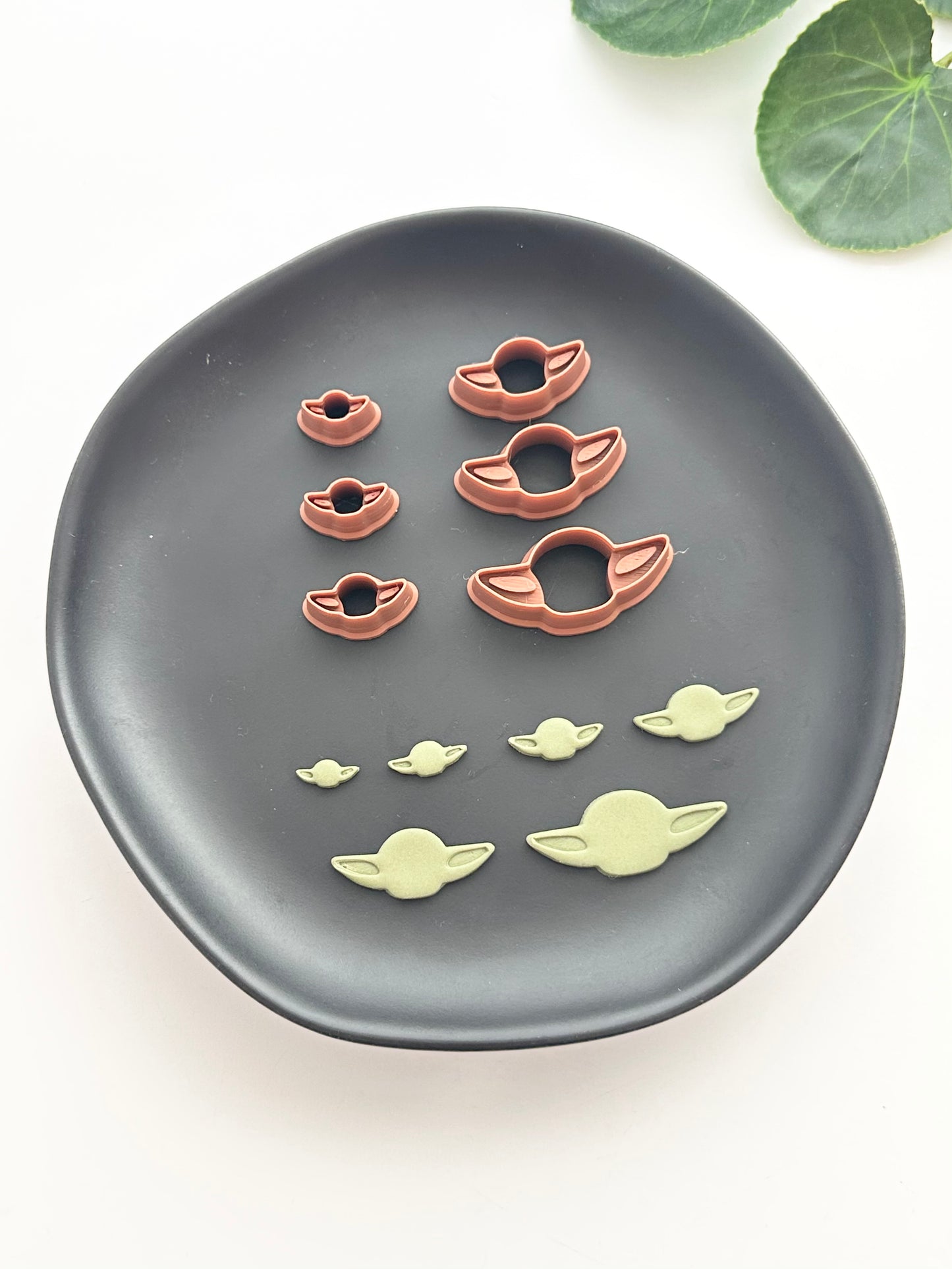 Wise Little Green Alien | Polymer Clay Cutter