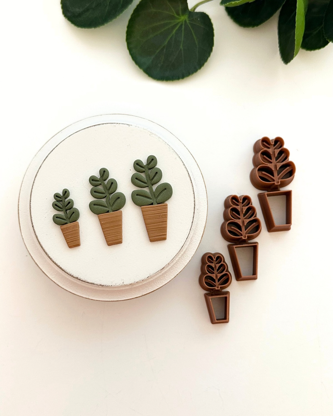 Potted Plant Set | Polymer Clay Cutter