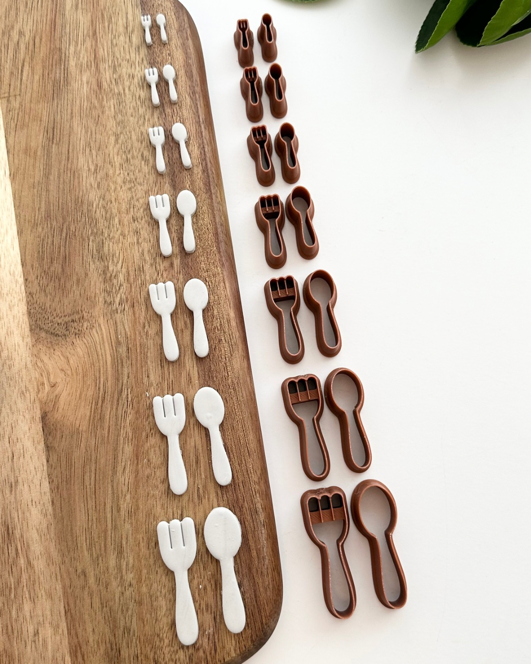 Fork & Spoon (2pc Set) | Polymer Clay Cutter