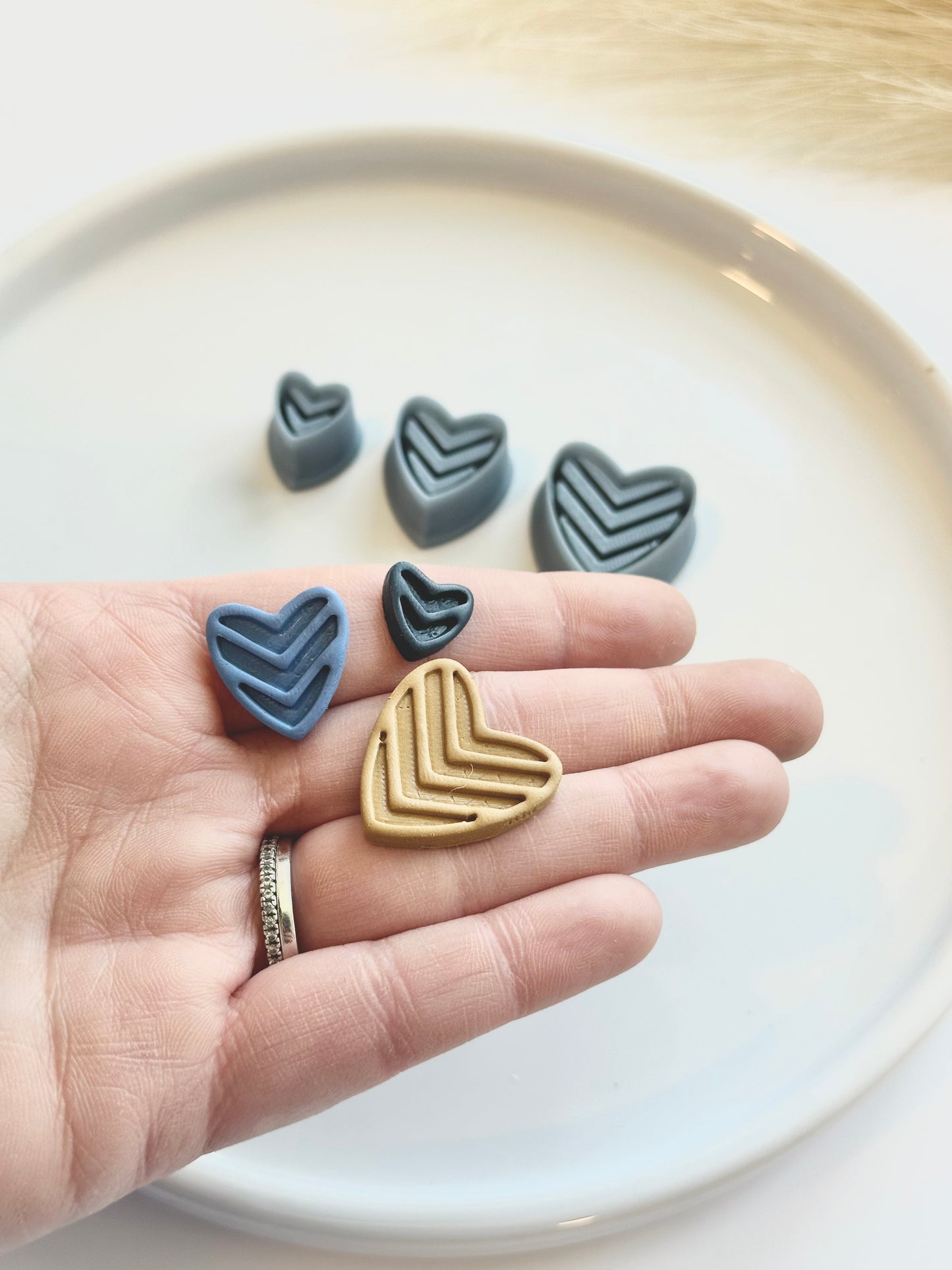 Folk Hearts | Polymer Clay Cutter