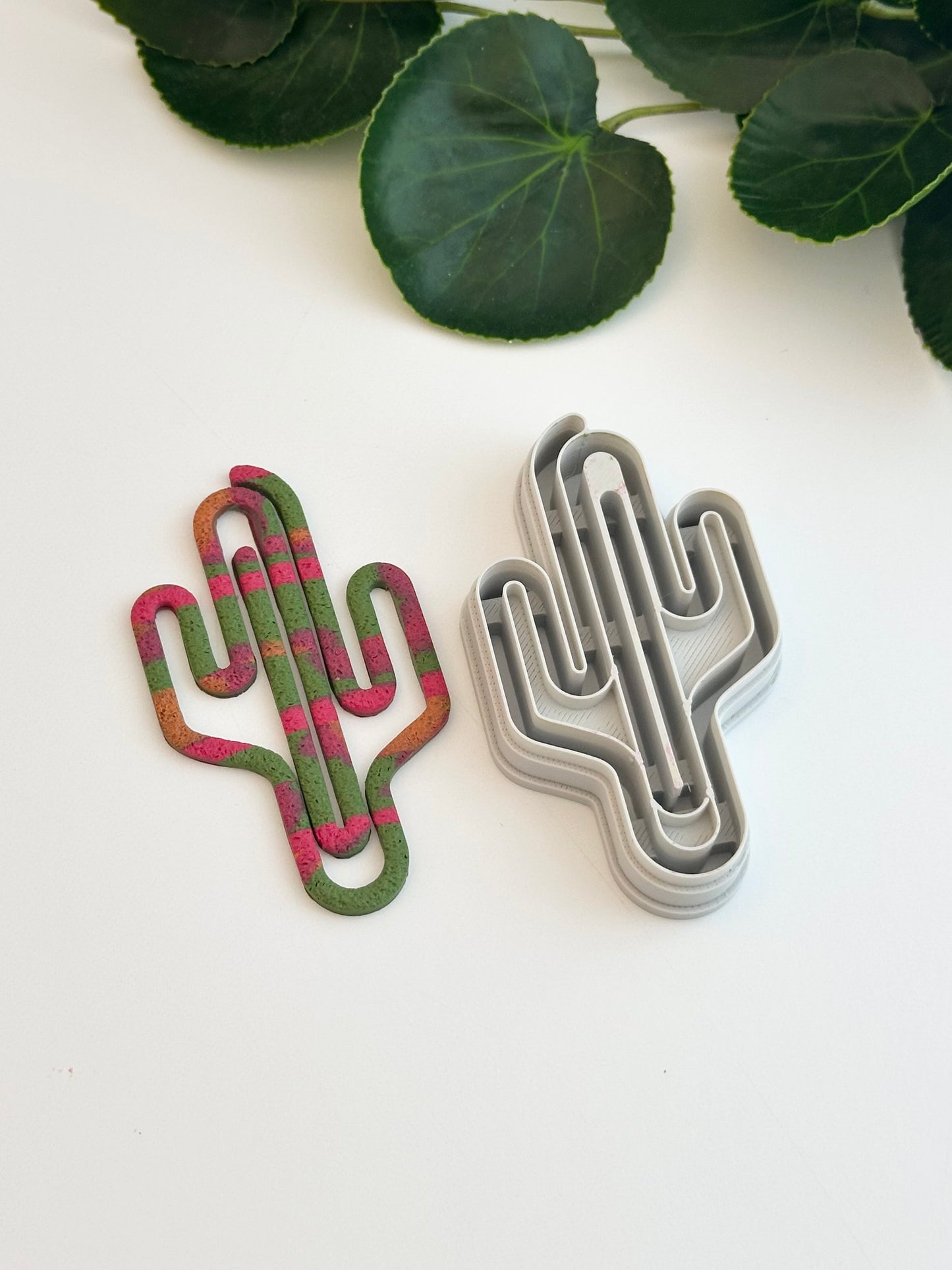 Cactus Paperclip Bookmark | Polymer Clay Cutter
