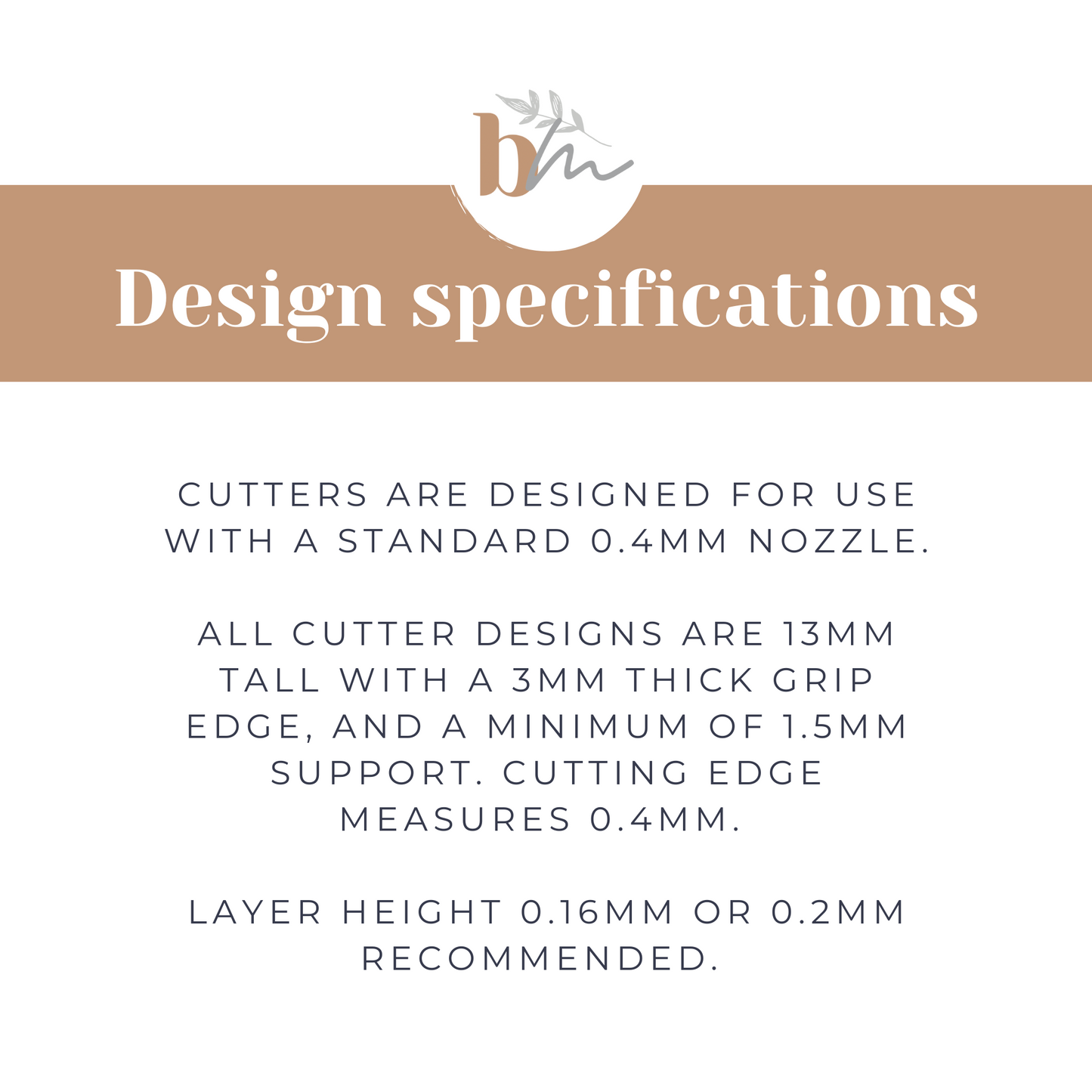 Croissant - 6 Sizes | Digital STL File | Polymer Clay Tools & Cutters