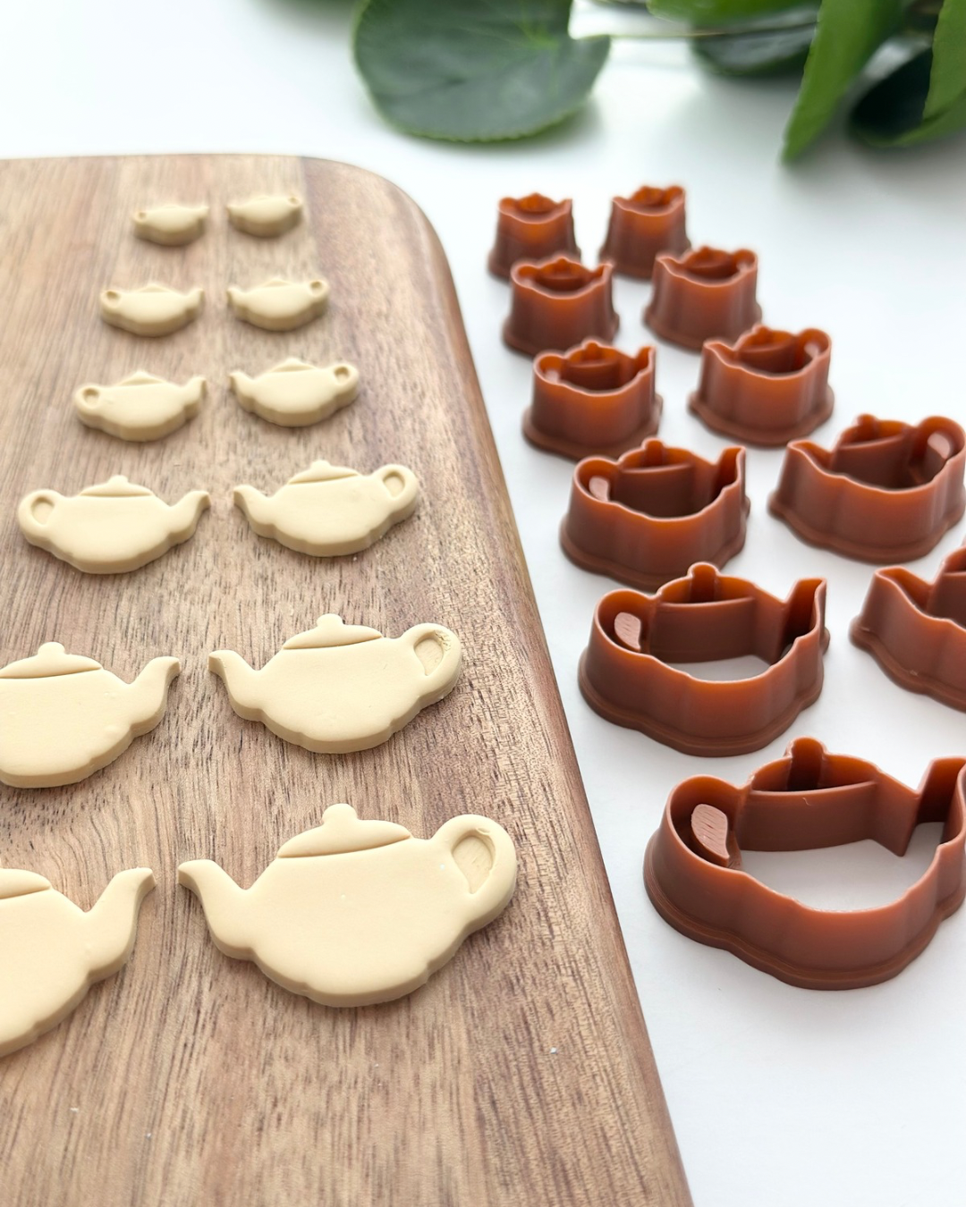 Teapot (Mirror Set) | Polymer Clay Cutter
