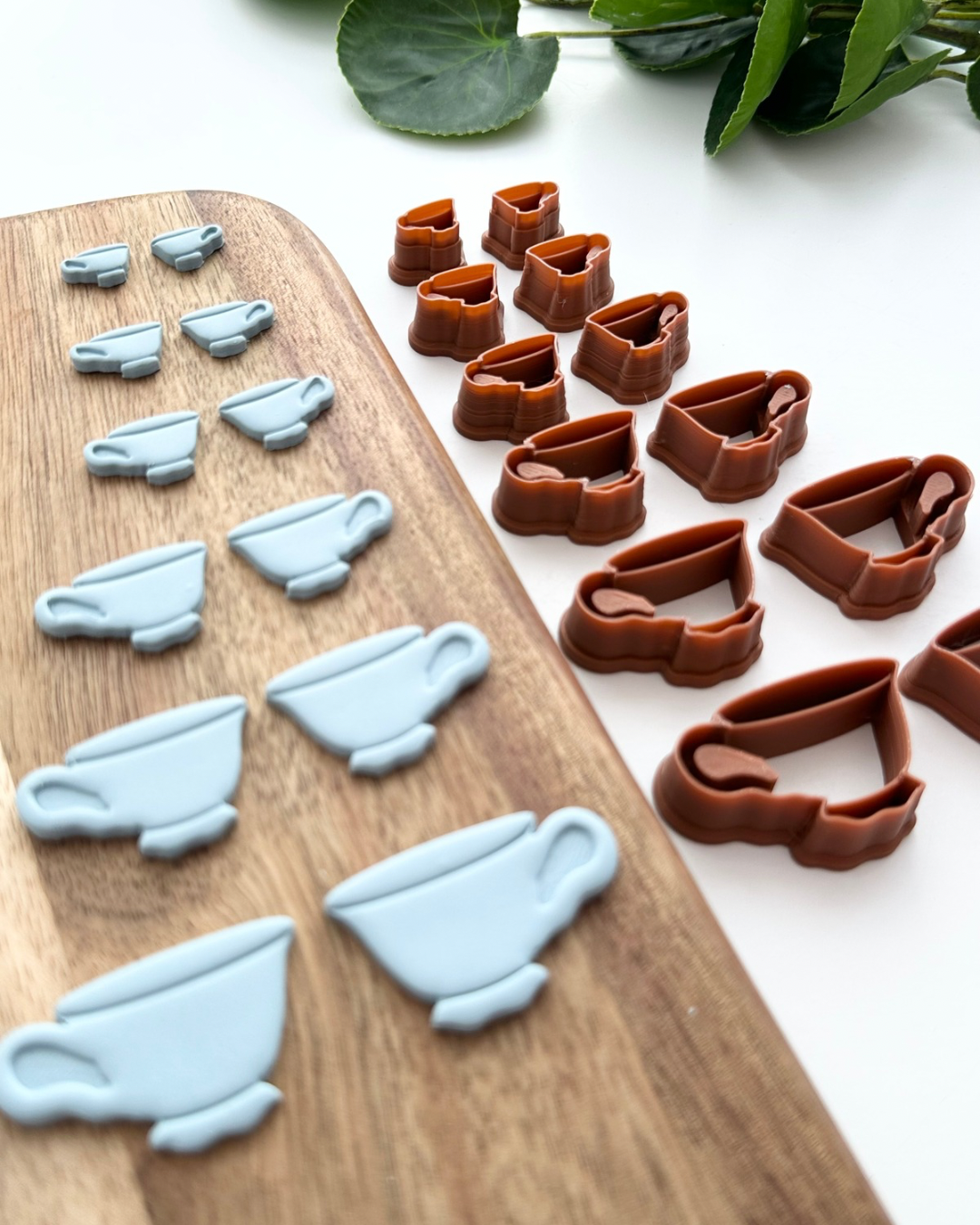 Teacup (Mirror Set) | Polymer Clay Cutter