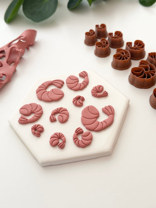 Shrimp (Mirror Set) | Polymer Clay Cutter