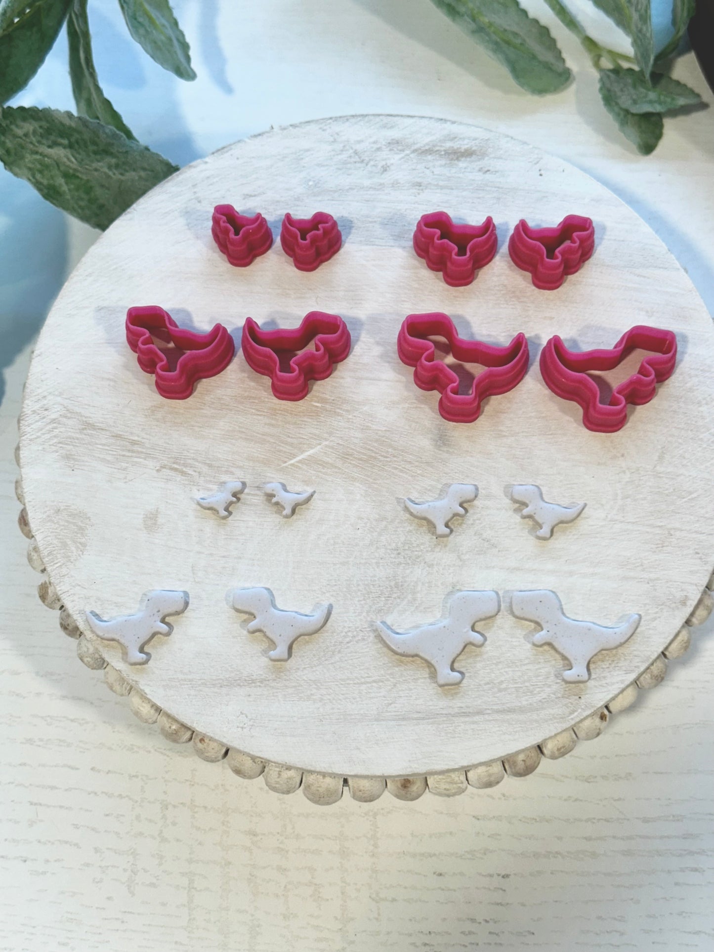 T-Rex Dinosaur (Mirror Set) | Polymer Clay Cutter