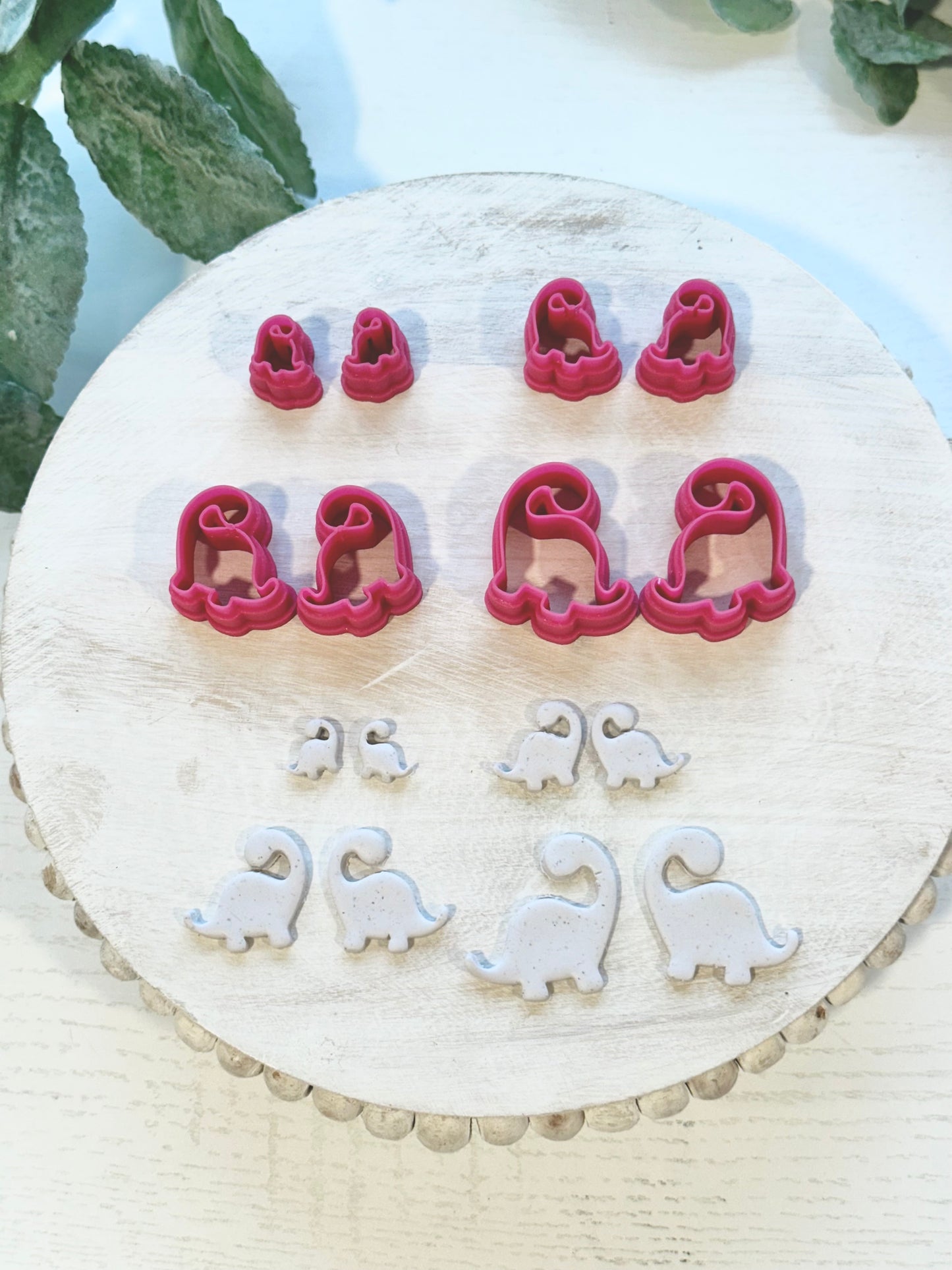 Brontosaurus Dinosaur (Mirror Set) | Polymer Clay Cutter