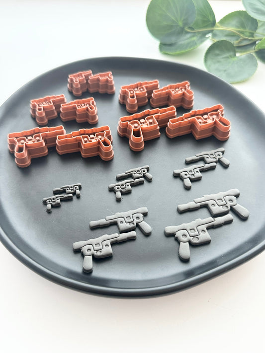 Blaster Gun (Mirror Set) | Polymer Clay Cutter