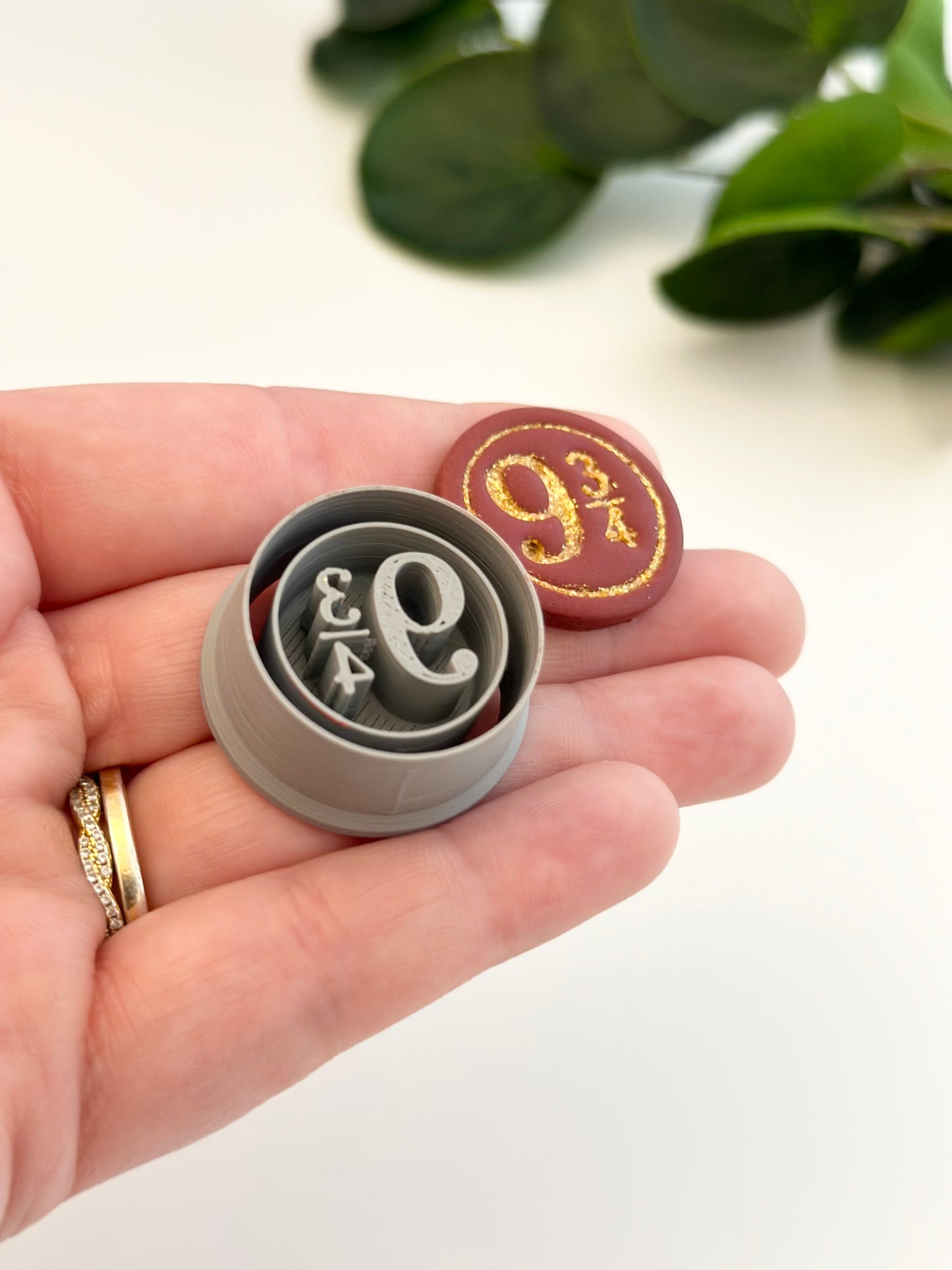 Magical Train Platform Sign | Polymer Clay Cutter