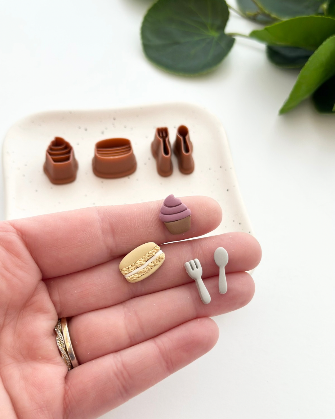 Desserts Middle Stud Pack (4pc) | Polymer Clay Cutter