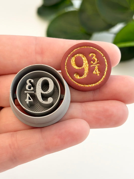 Magical Train Platform Sign | Polymer Clay Cutter