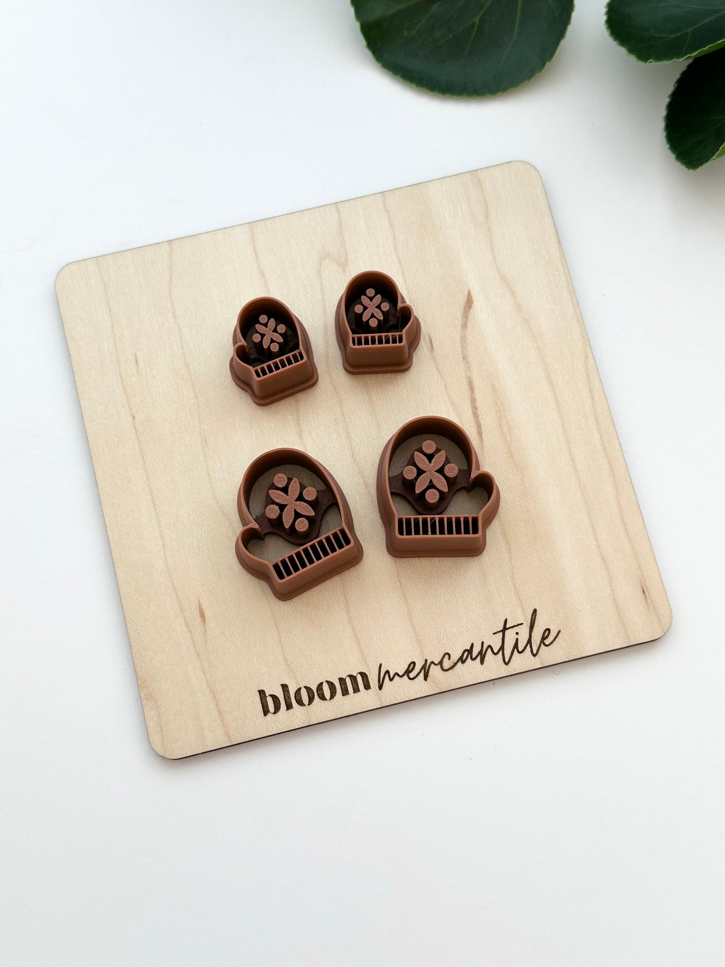 Scandi Folk Mitten (Mirror Set) | Polymer Clay Cutter