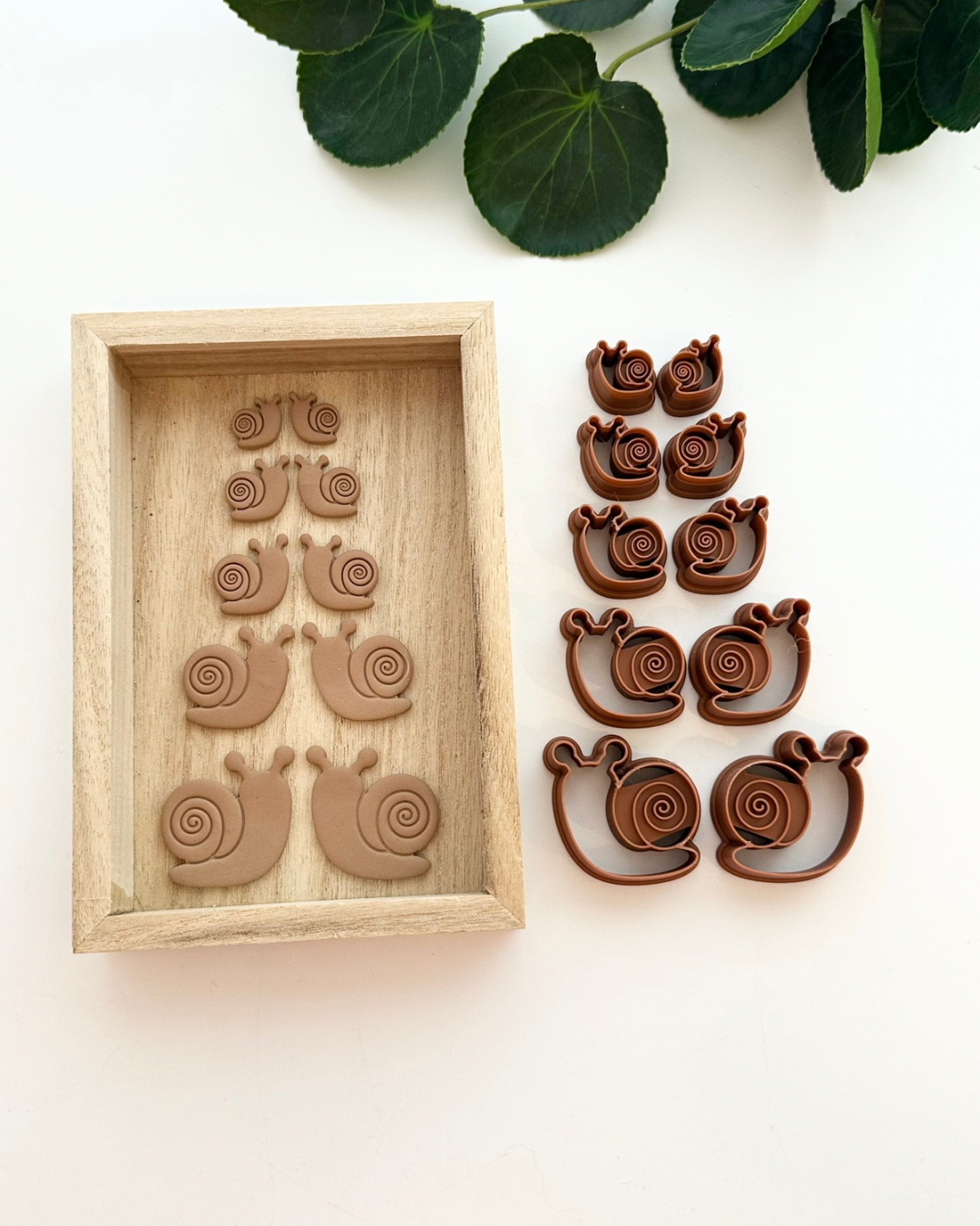Snail (Mirror Set) | Polymer Clay Cutter