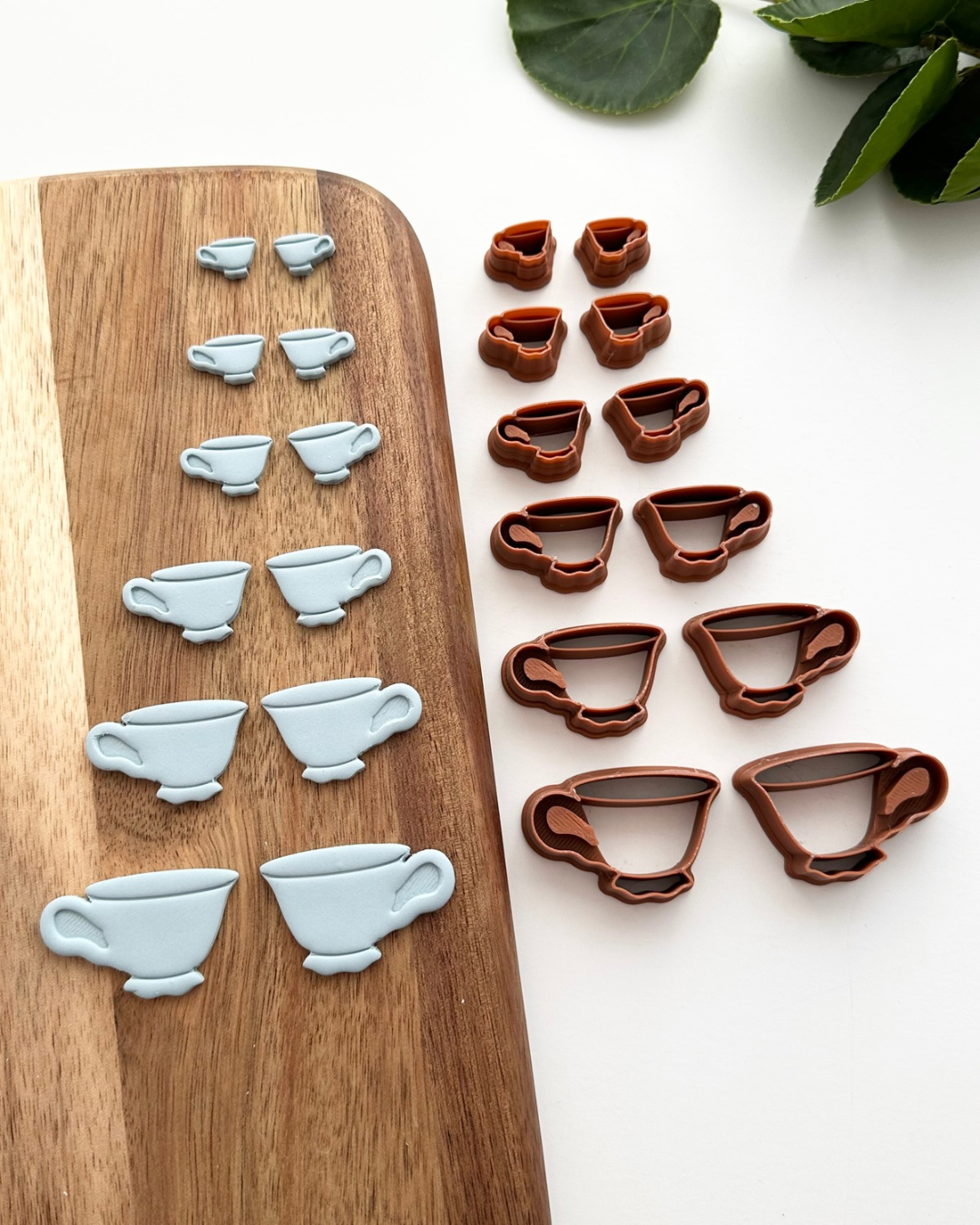 Teacup (Mirror Set) | Polymer Clay Cutter