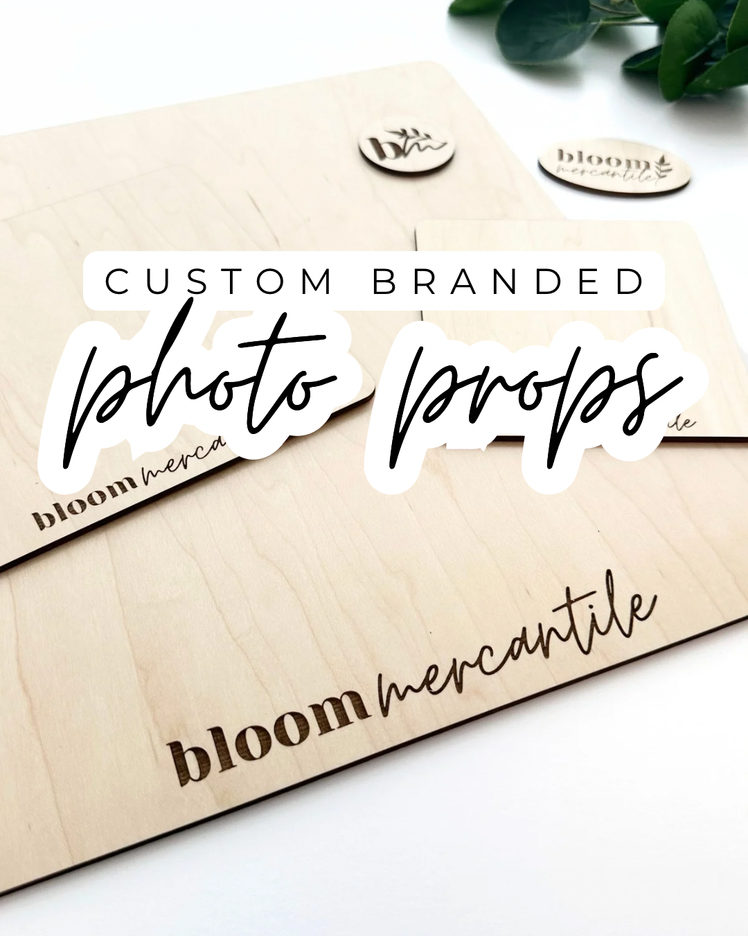 Custom Branded Wood Photo Props | Earring & Jewelry Product Photo Props