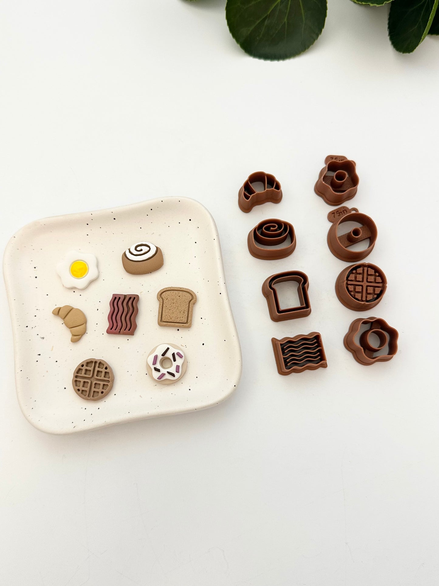 Breakfast Biggie Stud Pack - 7 Styles (8pc) | Polymer Clay Cutter