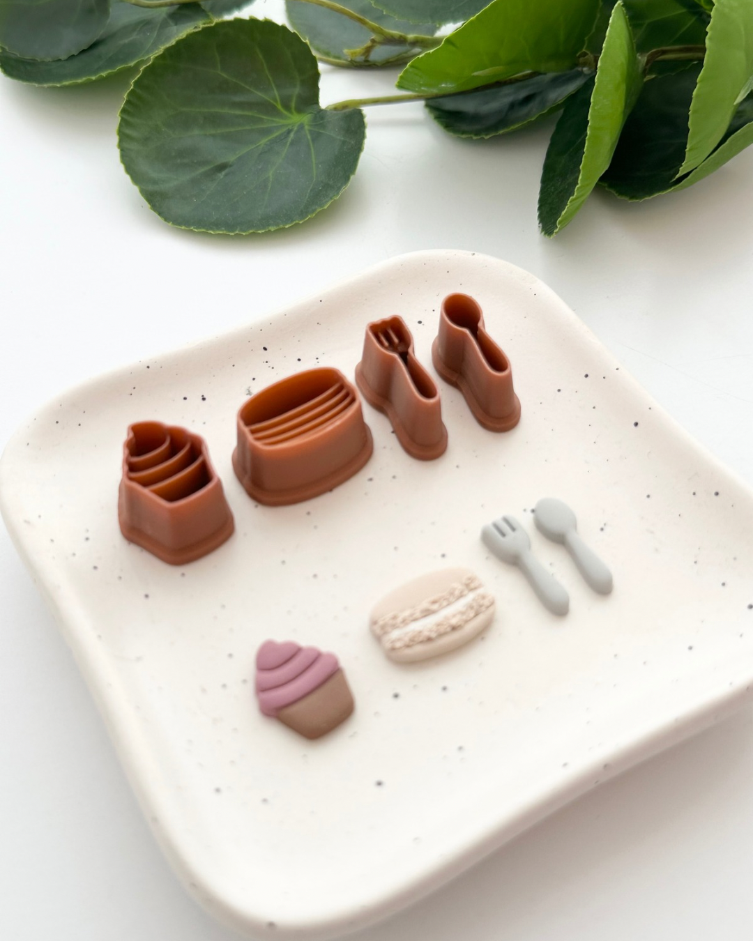 Desserts Biggie Stud Pack (4pc) | Polymer Clay Cutter