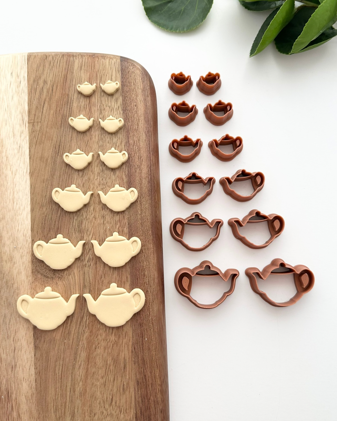 Teapot (Mirror Set) | Polymer Clay Cutter