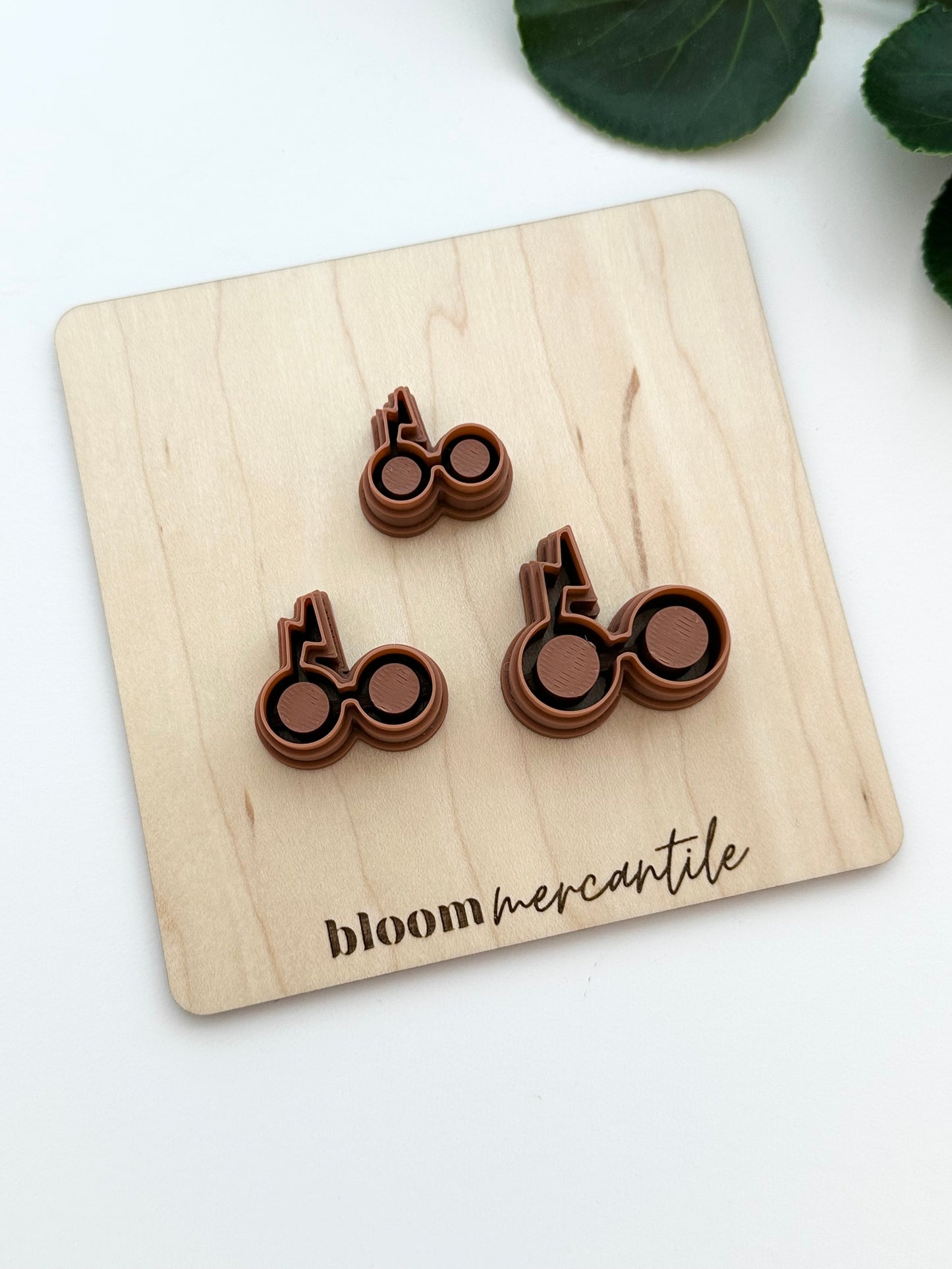 Glasses + Lightning Bolt Scar | Polymer Clay Cutter