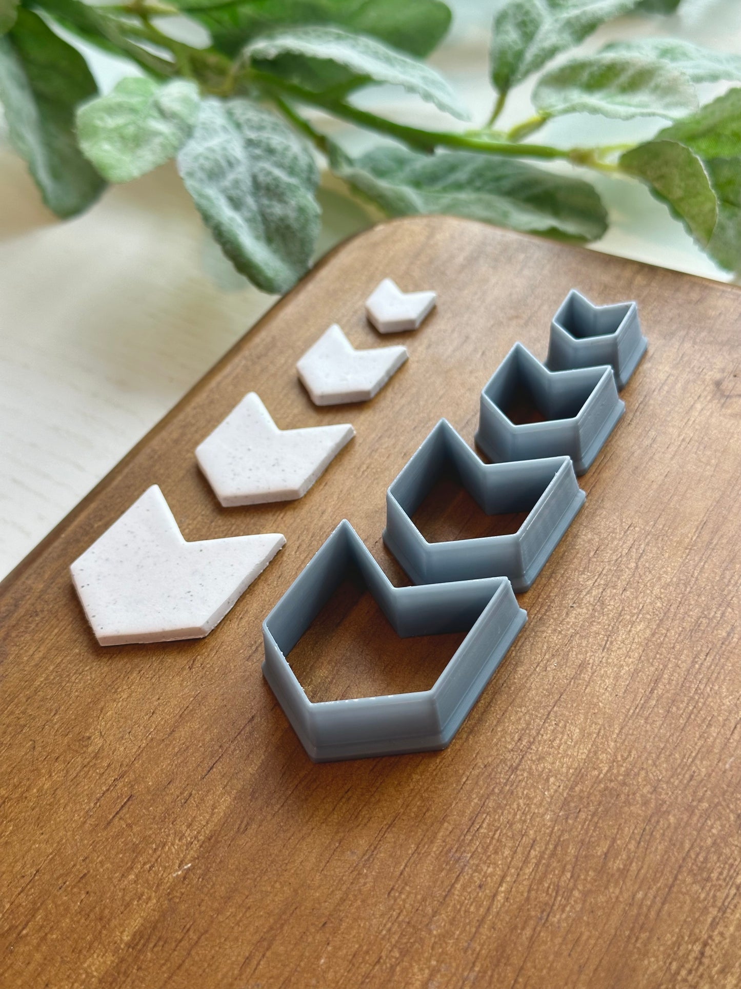 Wide Chevron | Polymer Clay Cutter