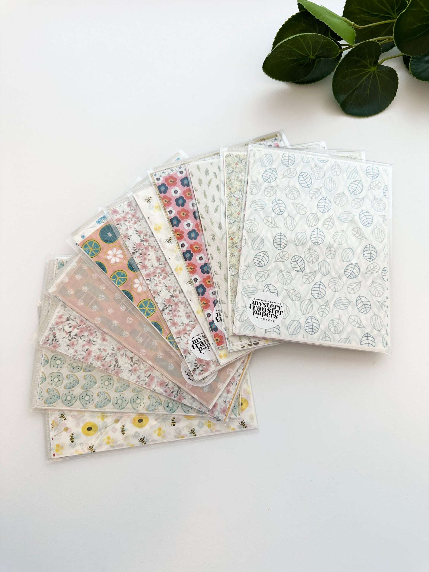 Mystery Transfer Paper Bundle - 10 Sheets - Current Collection | Image Transfer Paper