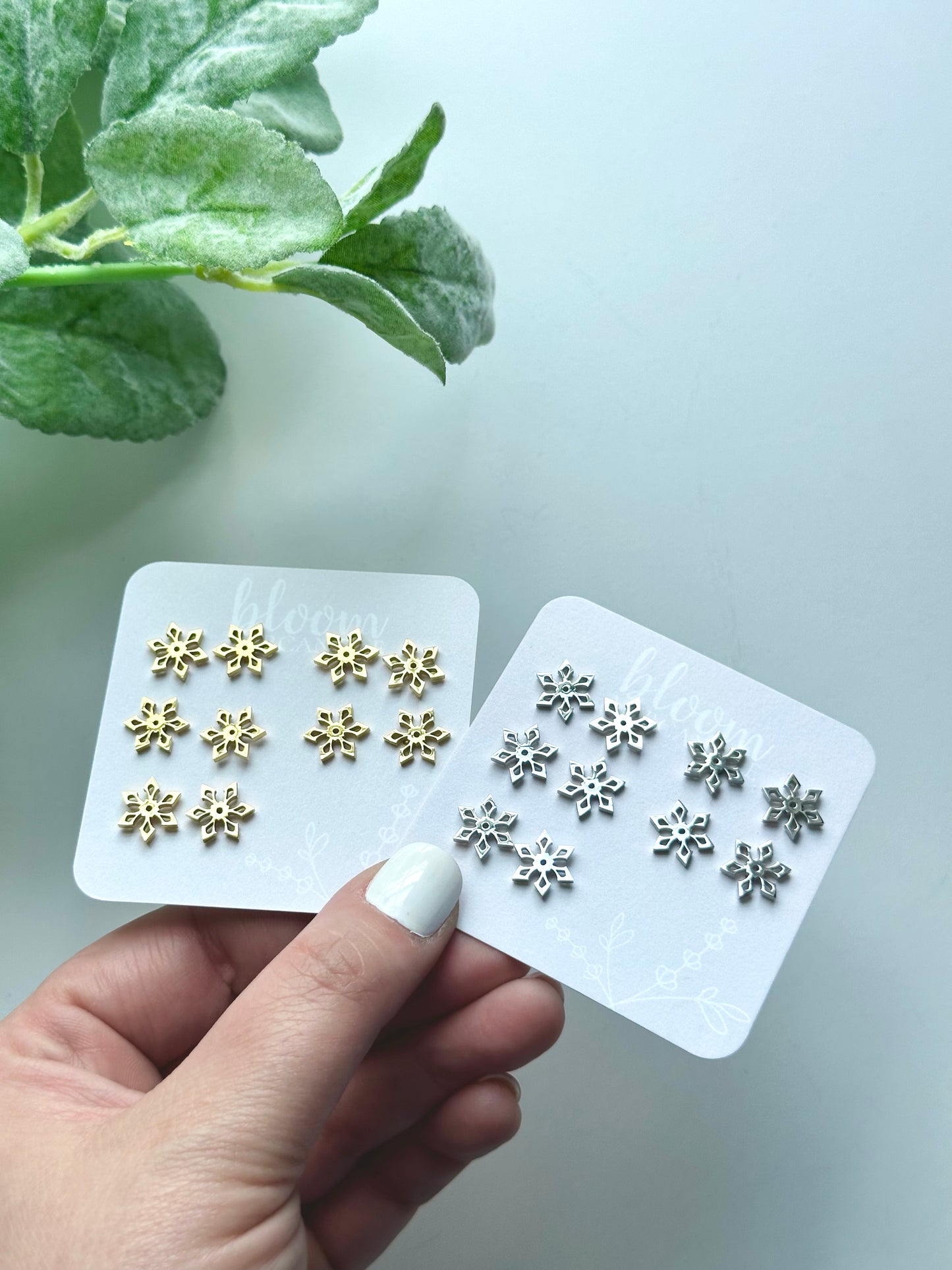 Diamond Snowflakes | Add-On Stud Packs (5 pair)