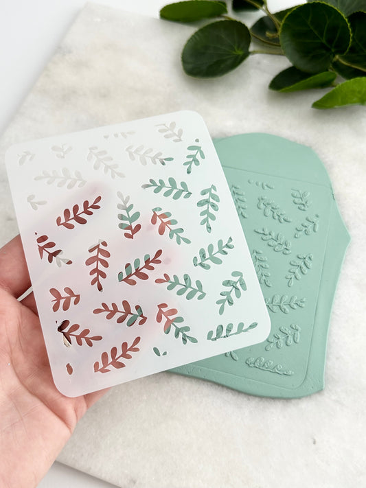 Leaf Sprays | Clay Stencil