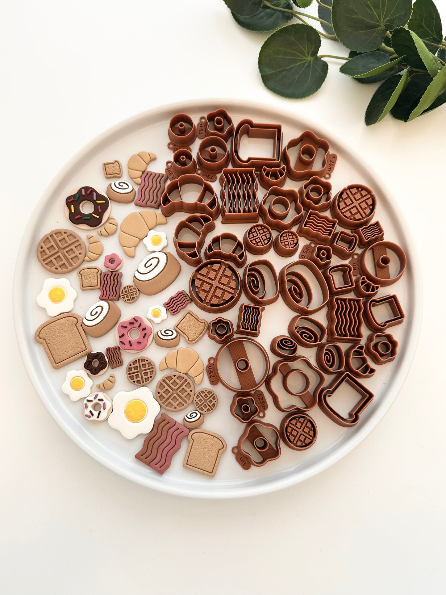 Breakfast Mini Collection Bundle (41 pieces) | Polymer Clay Cutter