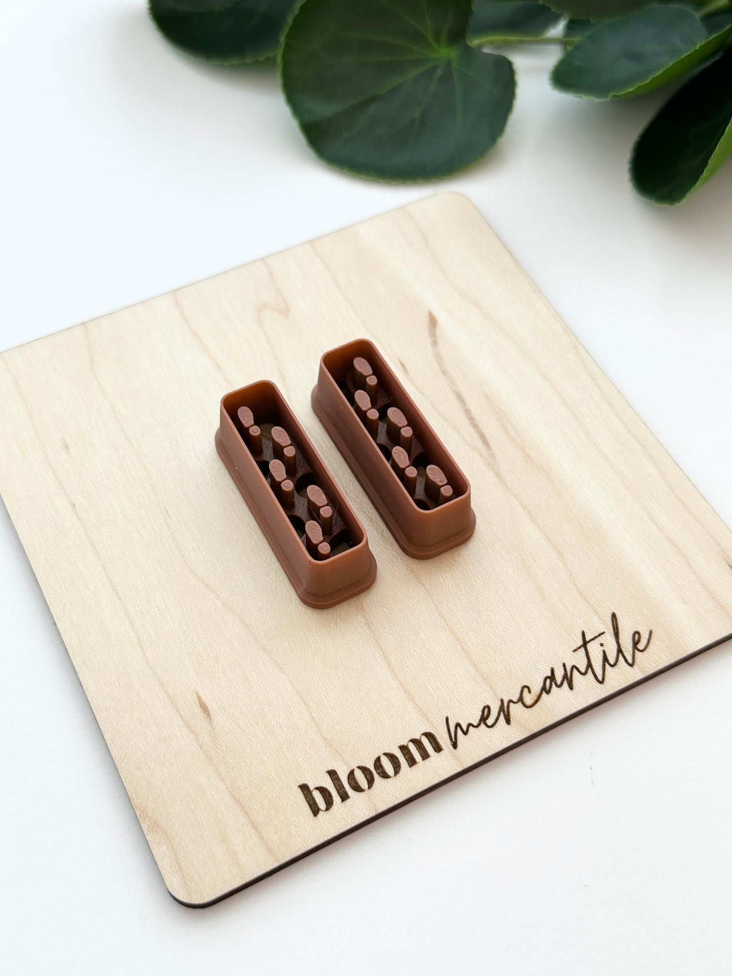 Magical Map Footsteps - Skinny Rectangle (Mirror Set) | Polymer Clay Cutter