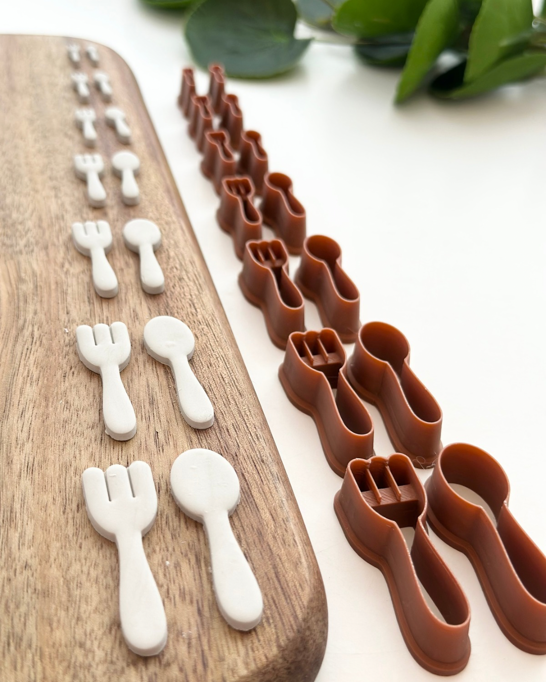 Fork & Spoon (2pc Set) | Polymer Clay Cutter