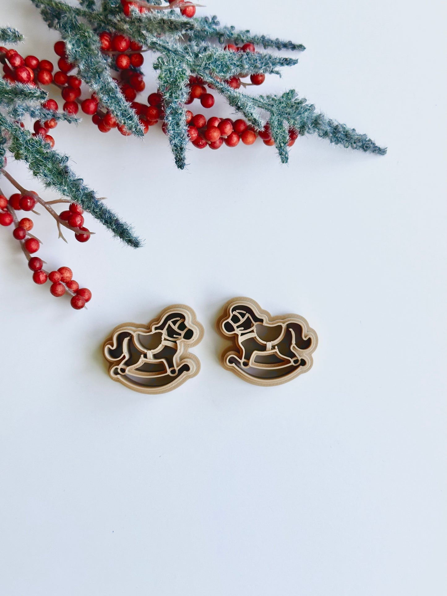 Rocking Horse (Mirror Set) | Polymer Clay Cutter