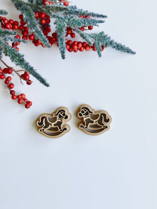 Rocking Horse (Mirror Set) | Polymer Clay Cutter