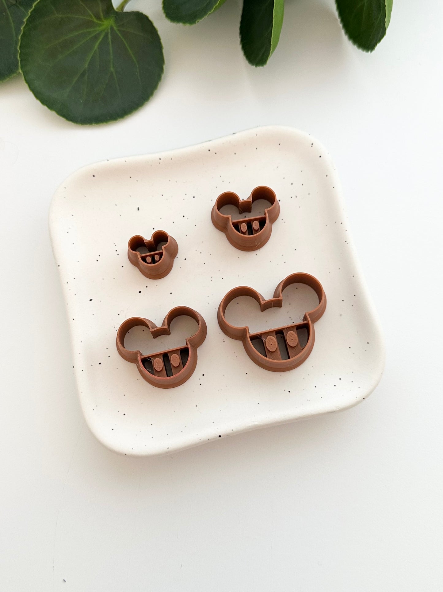 Mouse Head with Dots | Polymer Clay Cutter