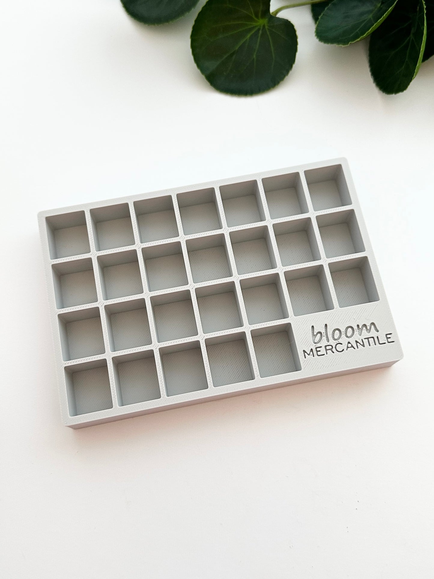 1/2" Serif Font Lowercase Letter Stamps and Container | Polymer Clay Stamps