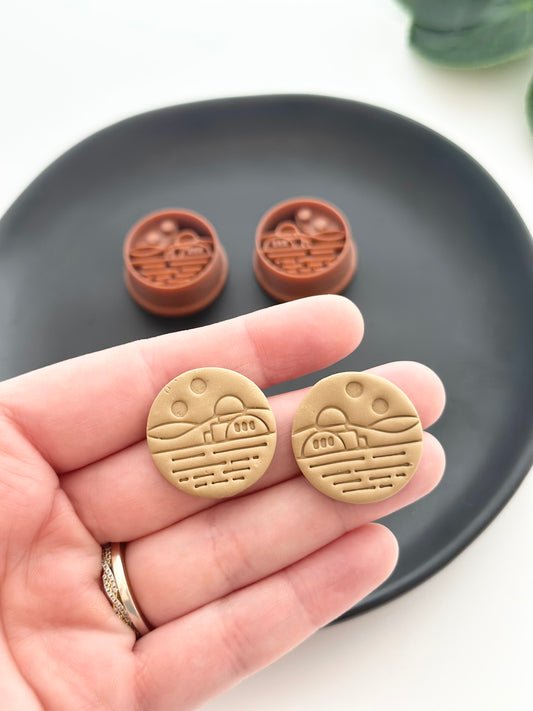 Tatooine Skyline (Mirror Set) | Polymer Clay Cutter
