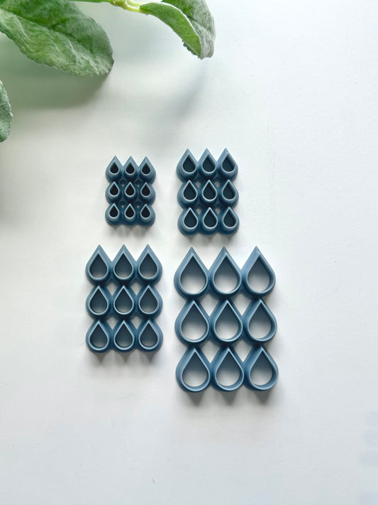 Teardrop Petal Cluster Cutters  | Polymer Clay Cutter