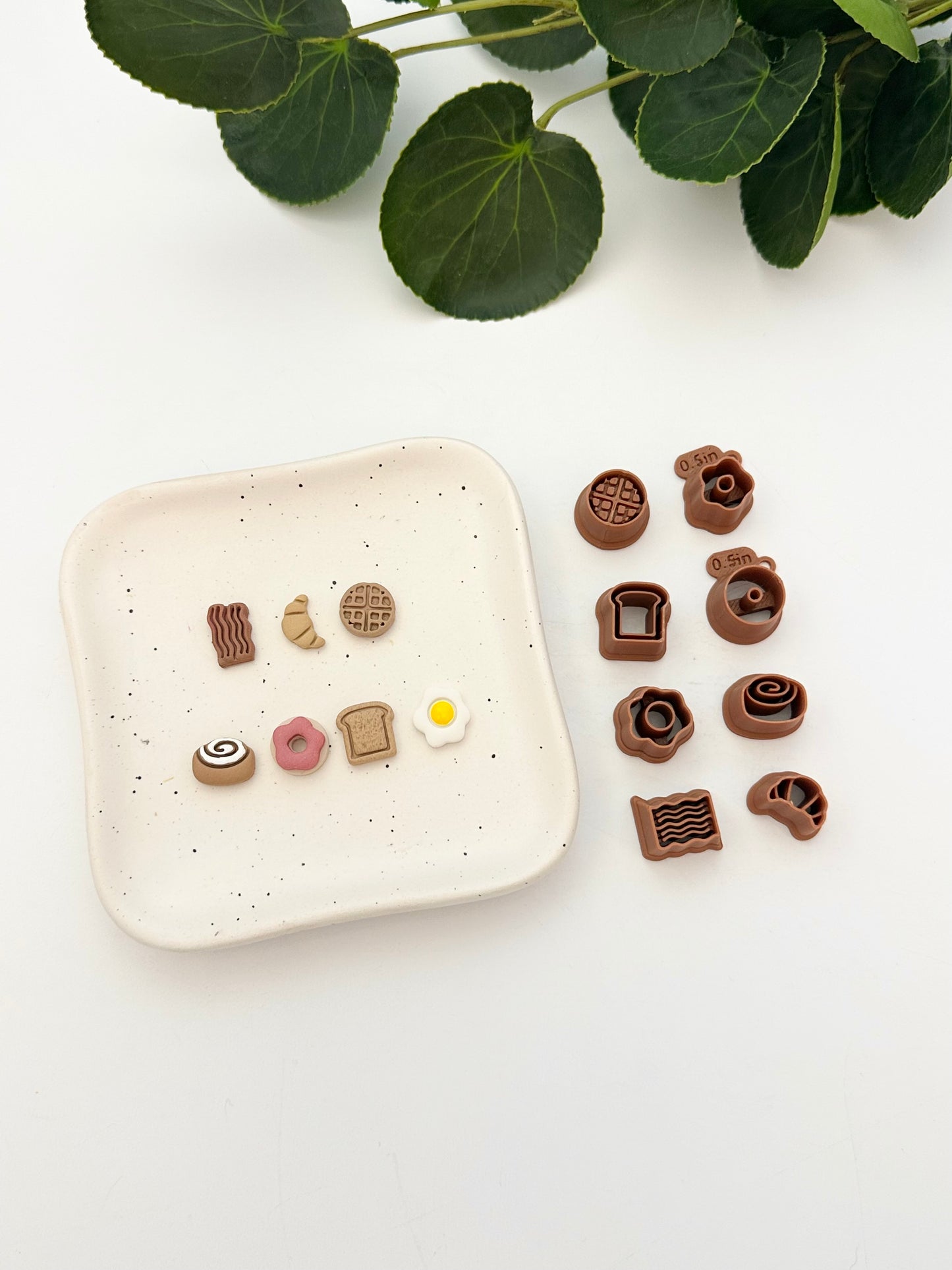 Breakfast Little Stud Pack - 7 Styles (8pc) | Polymer Clay Cutter
