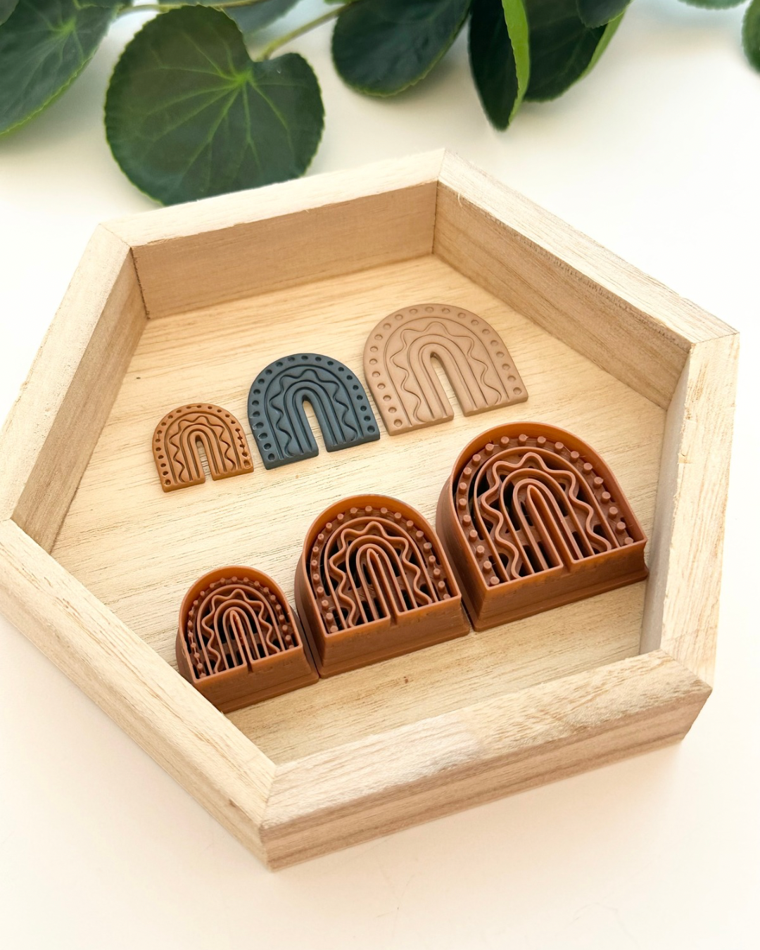 Embossed Rainbow Arch | Polymer Clay Cutter