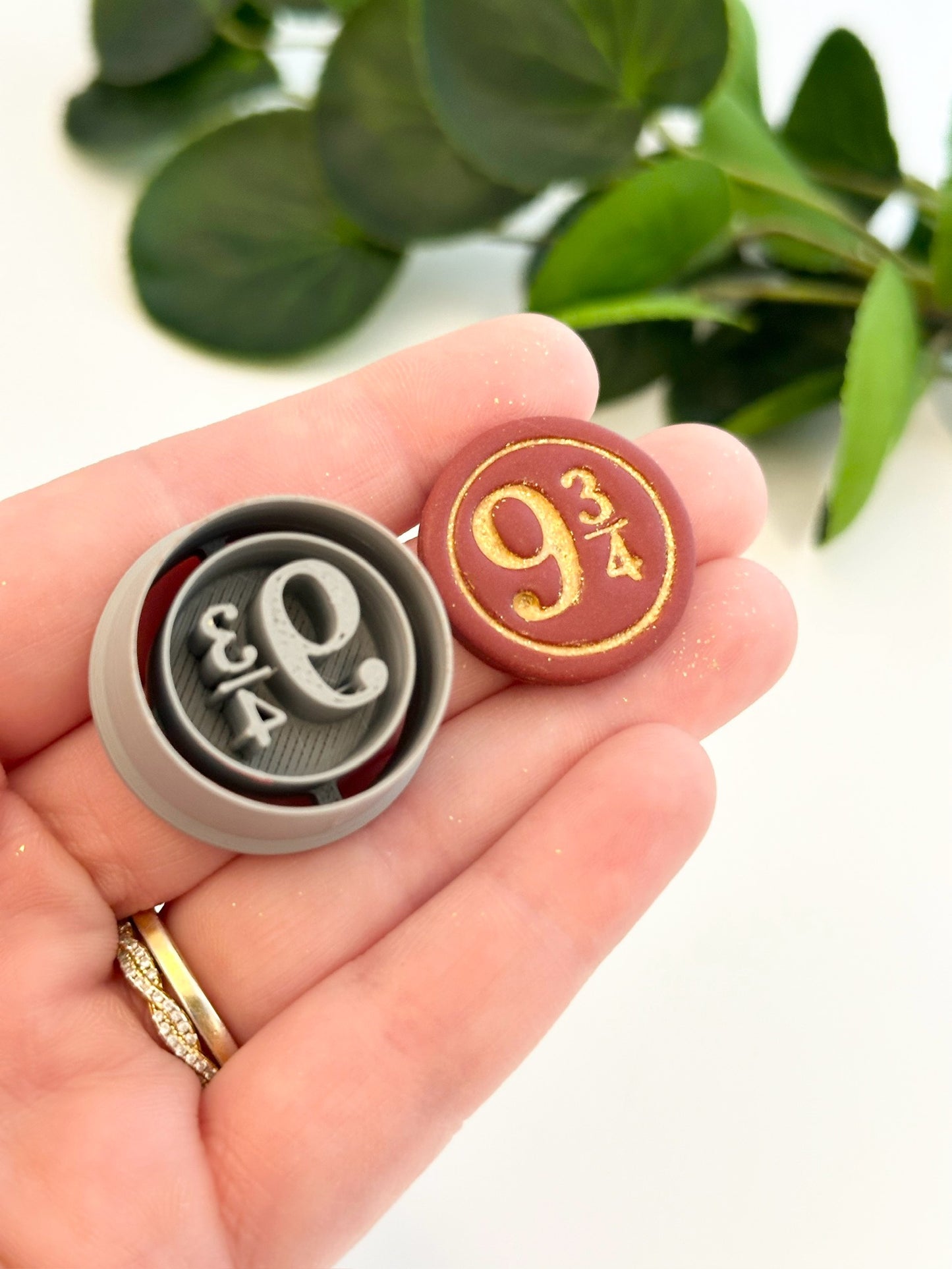 Magical Train Platform Sign | Polymer Clay Cutter