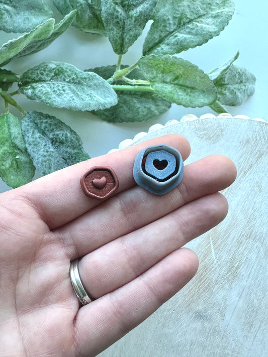 Heart Wax Seal | Polymer Clay Cutter