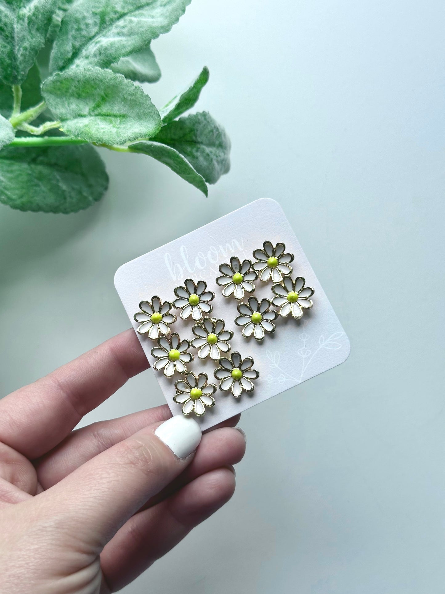 Enamel Daisies | Add-On Stud Packs (5 pair)