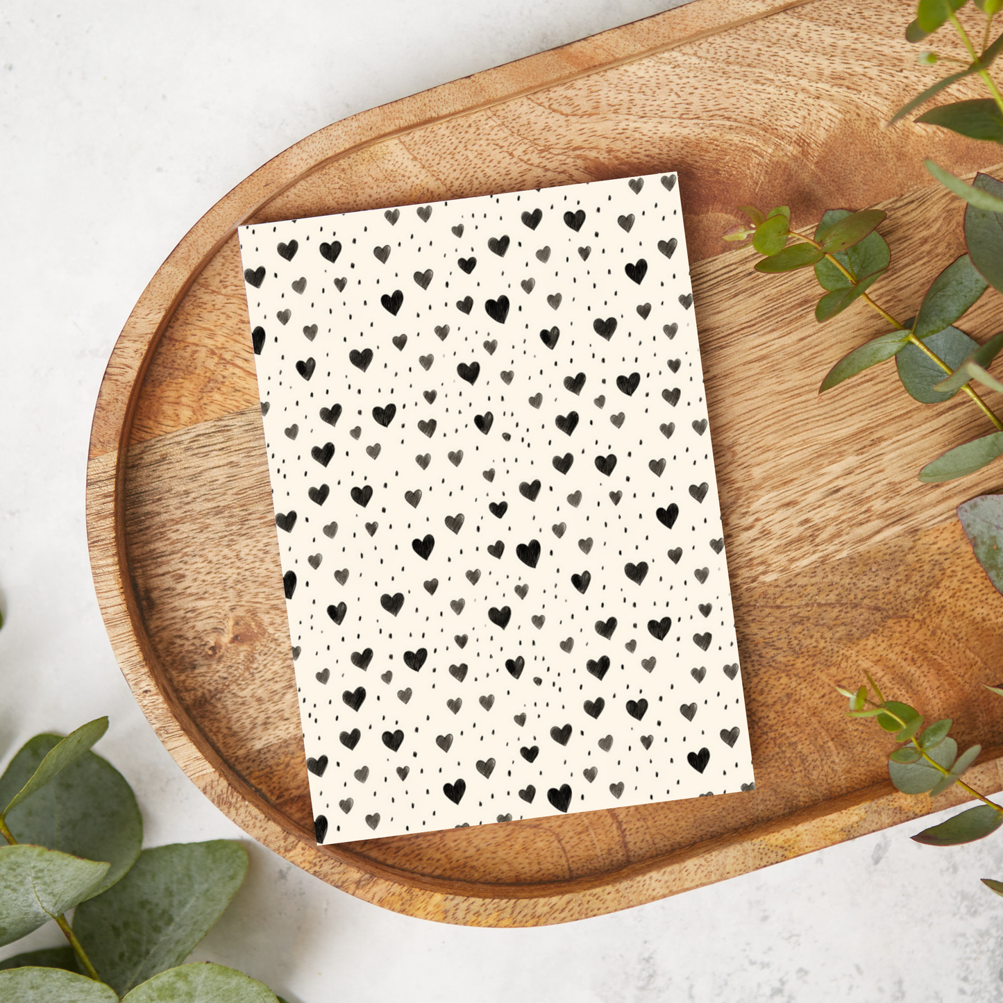 Black Sketch Hearts | T0497 | Image Transfer Paper | Former SKU DC56