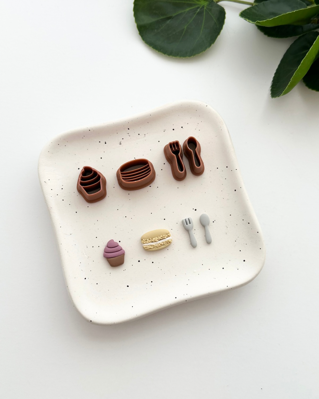 Desserts Middle Stud Pack (4pc) | Polymer Clay Cutter