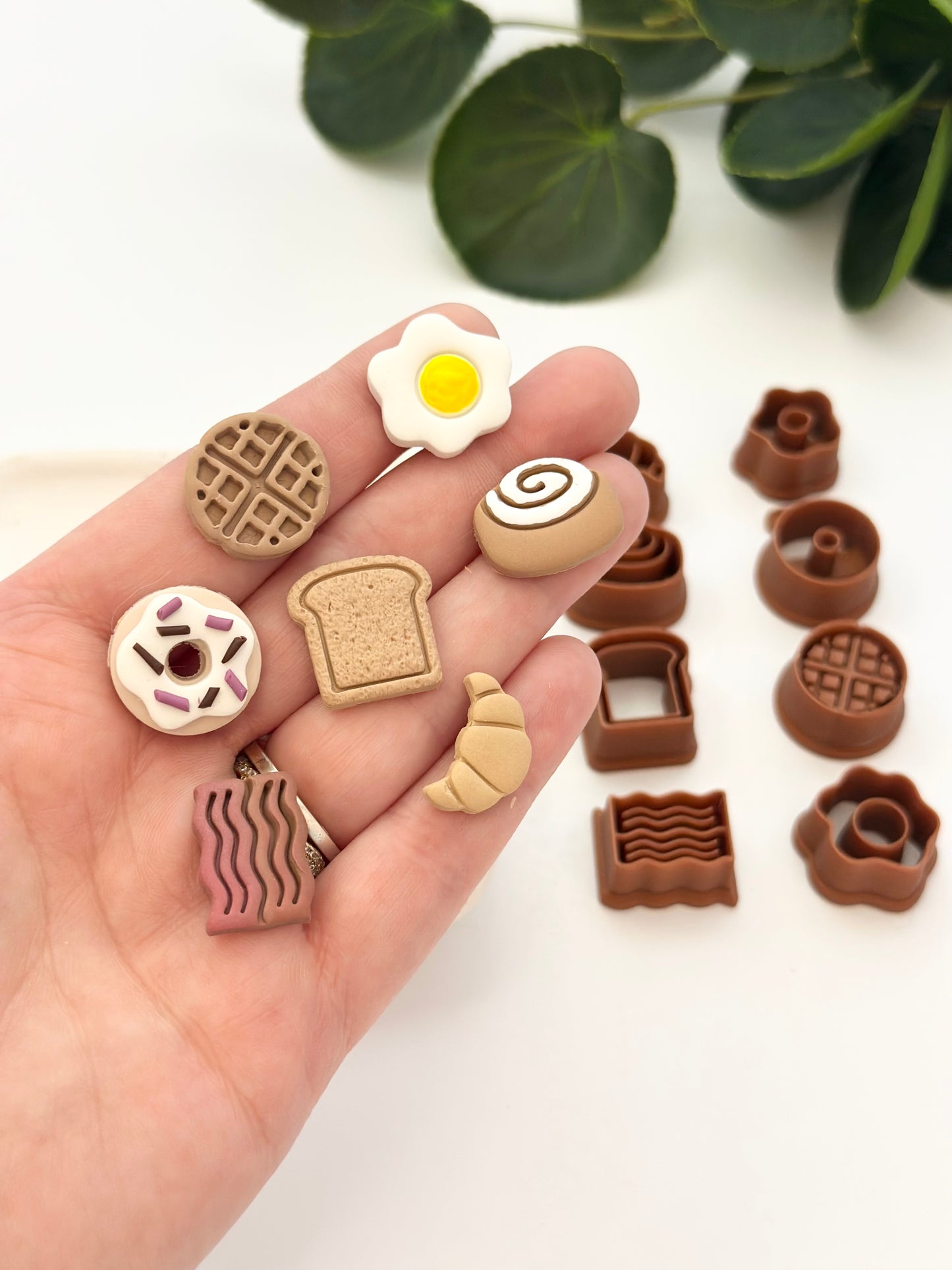 Breakfast Biggie Stud Pack - 7 Styles (8pc) | Polymer Clay Cutter