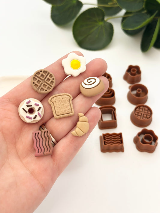 Breakfast Biggie Stud Pack - 7 Styles (8pc) | Polymer Clay Cutter